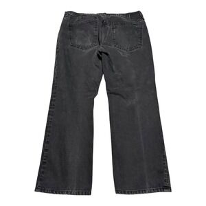 Y2K Mark Ecko Cut & Sew Straight Leg Black Denim Jeans Men's 36 (Fits 37x28.75)